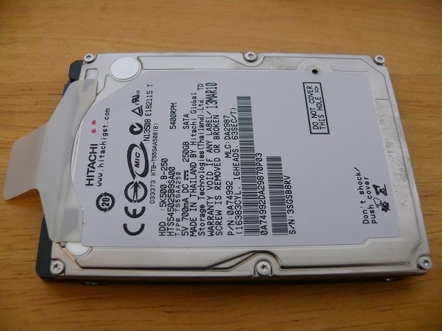 Let's note S9 搭載 HDD